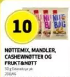 Bag - NØTTEMIX, MANDLER, CASHEWNØTTER OG FRUKT&NØTT