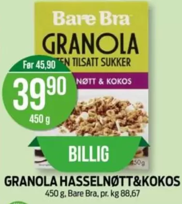 Granola - GRANOLA NØTT & KOKOS