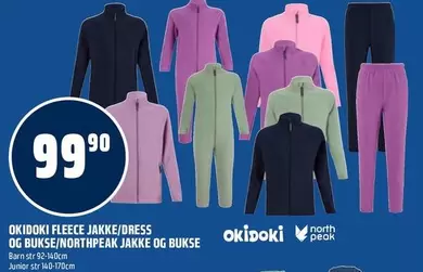 Barn - OKIDOKI FLEECE JAKKE/DRESS OG BUKSE/NORTHPEAK JAKKE OG BUKSE