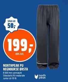 NORTHPEAK PU REGNBOKSE ØRSTA