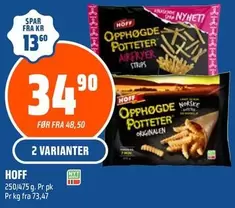 Opphøgde Poteter Airfryer Strips / Originaler