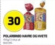 POLARBRØD HAVRE OG HVETE