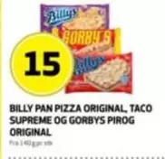 Taco - PAN PIZZA ORIGINAL, TACO SUPREME OG GORBYS PIROG ORIGINAL