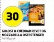 Mozzarella - GULOST & CHEDDAR REVET OG MOZZARELLA OSTESTENGER