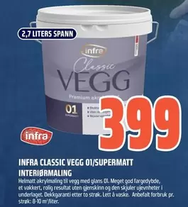 CLASSIC VEGG 01/SUPERMATT INTERIØRMALING