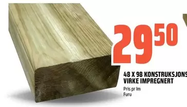48 X 98 Konstruksjonsvirke Impregnert