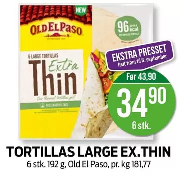 Extra - TORTILLAS LARGE EX. THIN
