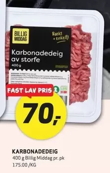 Fast - Karbonadedeig