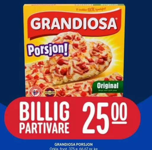 Grandiosa - Porsjon!