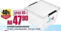 OPPBEVARINGSBOKS