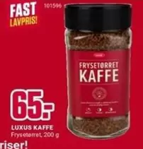 Fast - LUXUS KAFFE Frysetorret