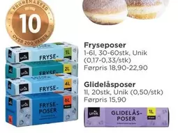 Over - Fryseposer 1-6l, 30-60stk