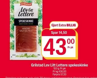 Extra - Lev Litt Lettere spekeskinke