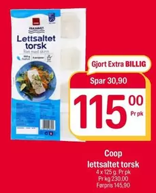 Extra - Lettsaltet Torsk