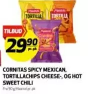 Chili - CORNITAS SPICY MEXICAN, TORTILLACHIPS CHEESE-, OG HOT SWEET CHILI