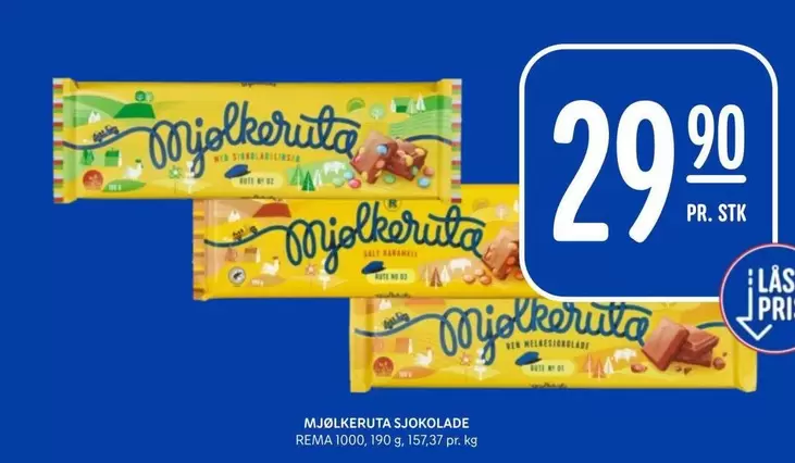 No - MJØLKERUTA SJOKOLADE