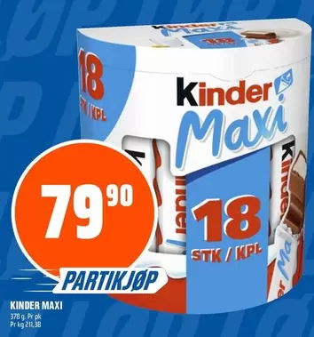 KINDER MAXI 18 STK / KPL