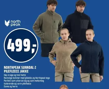 Fast - NORTHPEAK SURNDAL 2 PILEFLEECE JAKKE