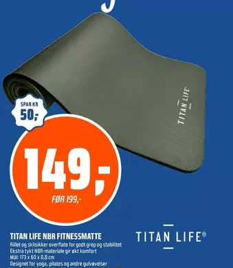 Titan - TITAN LIFE NBR FITNESSMATTE