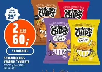 Sørlandschips verdens tynneste