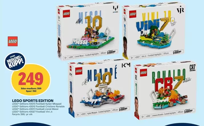 LEGO SPORTS EDITION LEGO Editions 40571/40572/40573/40574 Football Kylian Mbappé