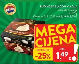 Mega - Puding sa šlagom Vindija