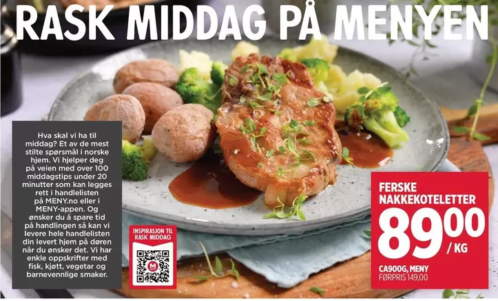 Over - Ferske nakkekoteletter
