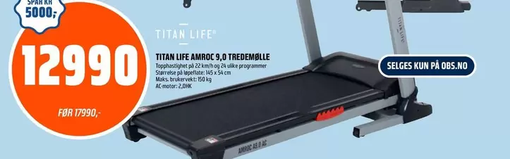 Titan - TITAN LIFE AMROC 5.0 TREDEBMØLLE
