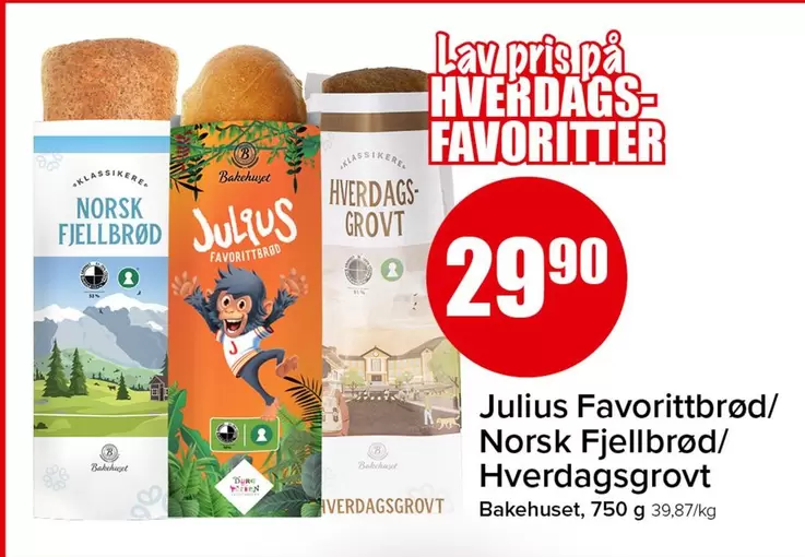 Norsk - Julius Favorittbrød/ Fjällbröd/ Hverdagsgrovet