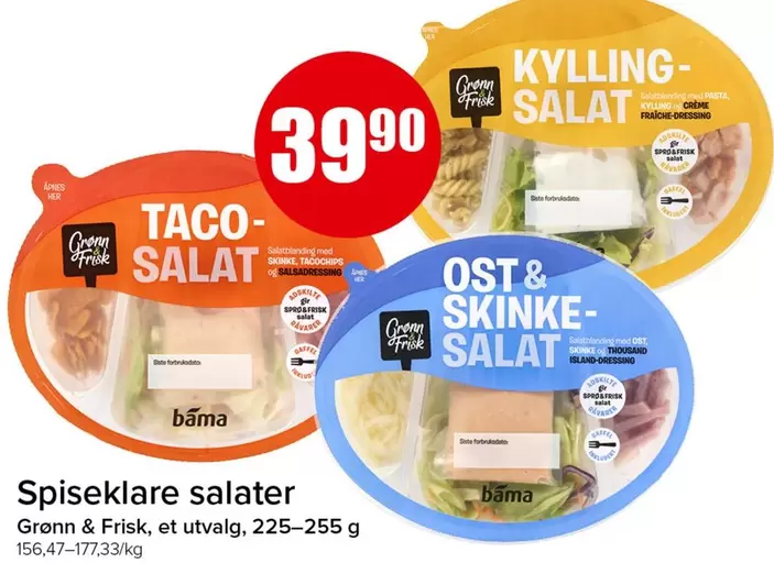 Taco - Spiseklare salater