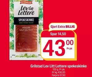 Extra - Lev Litt Lettere spekeskinke