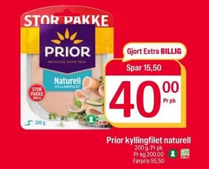 Extra - Prior kyllingfilet naturell