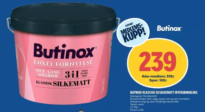 ENKEL FORNYELSE KLASSISK SILKEMATT