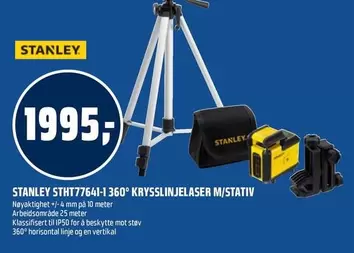 STHT77641-1 360° KRYSSLINJELASER M/STATIV