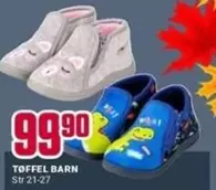 Barn - Tøffel Str 21-27