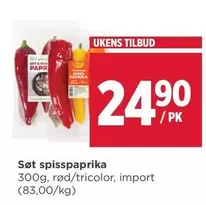 Søt spisspaprika