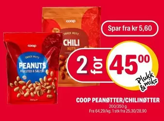Chili - COOP PEANØTTER/CHILINØTTER