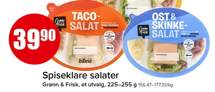 Taco - Spiseklare salater