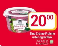 Crème Fraîche urter og hvitløk