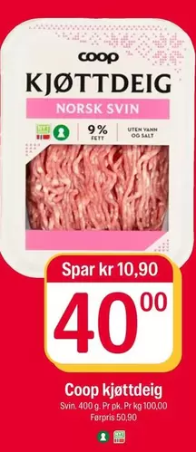 Norsk - Kjøttdeig  Svin