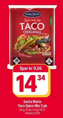 Taco -  Original Spice Mix 3 pk
