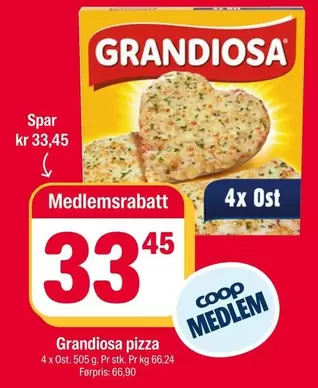 Grandiosa -  pizza 4x Ost