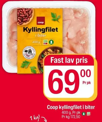 Fast - Kyllingfilet i biter