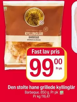 Fast - grillede kyllinglår Barbeque