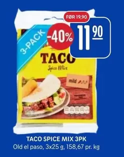 Taco - TACO SPICE MIX 3PK
