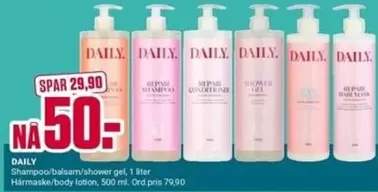 Shampoo/balsam/shower gel