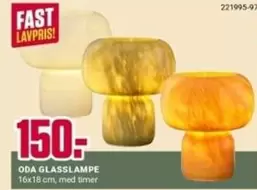 Fast - ODA GLASSLAMPE 16x18 cm
