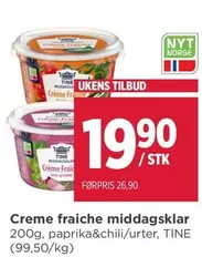 Crème fraîche middagsklar