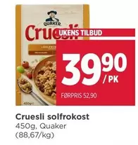 Cruesli solfrokost