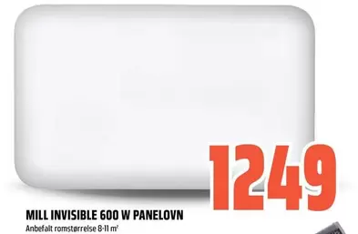 MILL INVISIBLE 600 W PANELOVN
